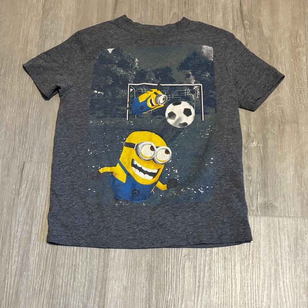 Old Navy Minions Soccer Graphic Tee - Dark Gray